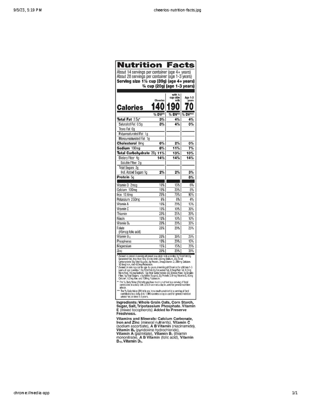 Cheerios-nutrition-facts - 9/5/23, 5:19 PM cheerios-nutrition-facts ...