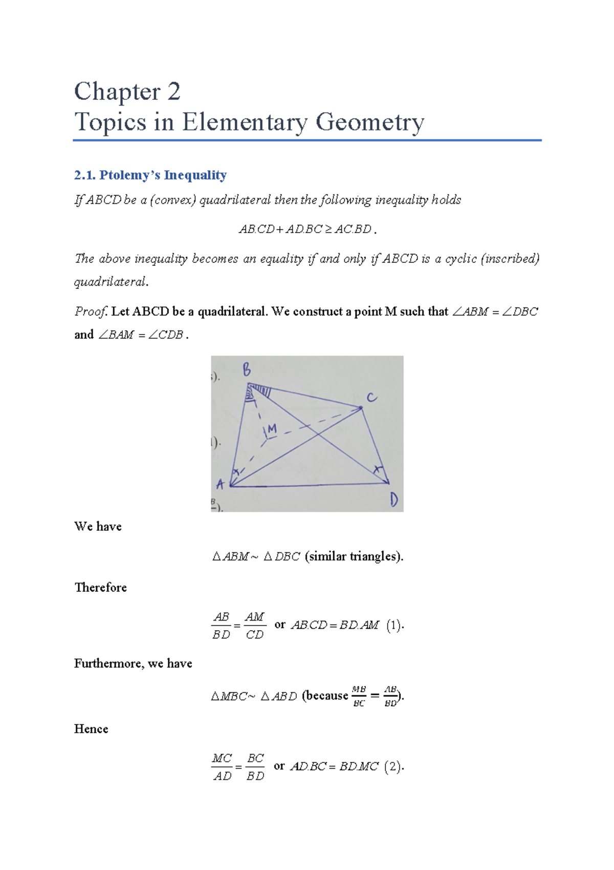 chapter 2 3 elementary geometry Chapter 2 Topics in Elementary