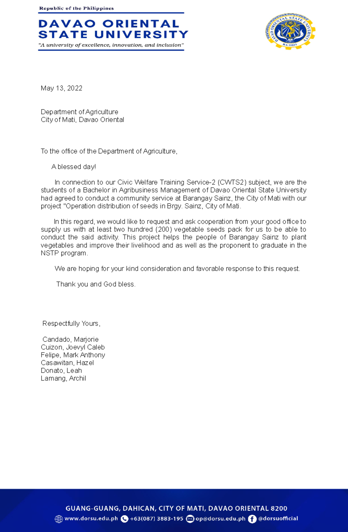 request-to-da-letter-nstp-project-proposal-may-13-2022-department-of