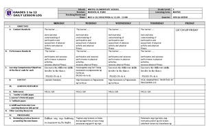 DLL Mapeh-5 Q4 W5-final - GRADES 1 to 12 DAILY LESSON LOG School ...