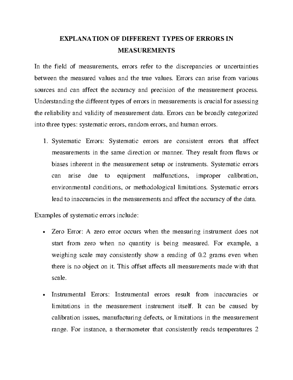 explanation-of-different-types-of-errors-in-measurements-explanation