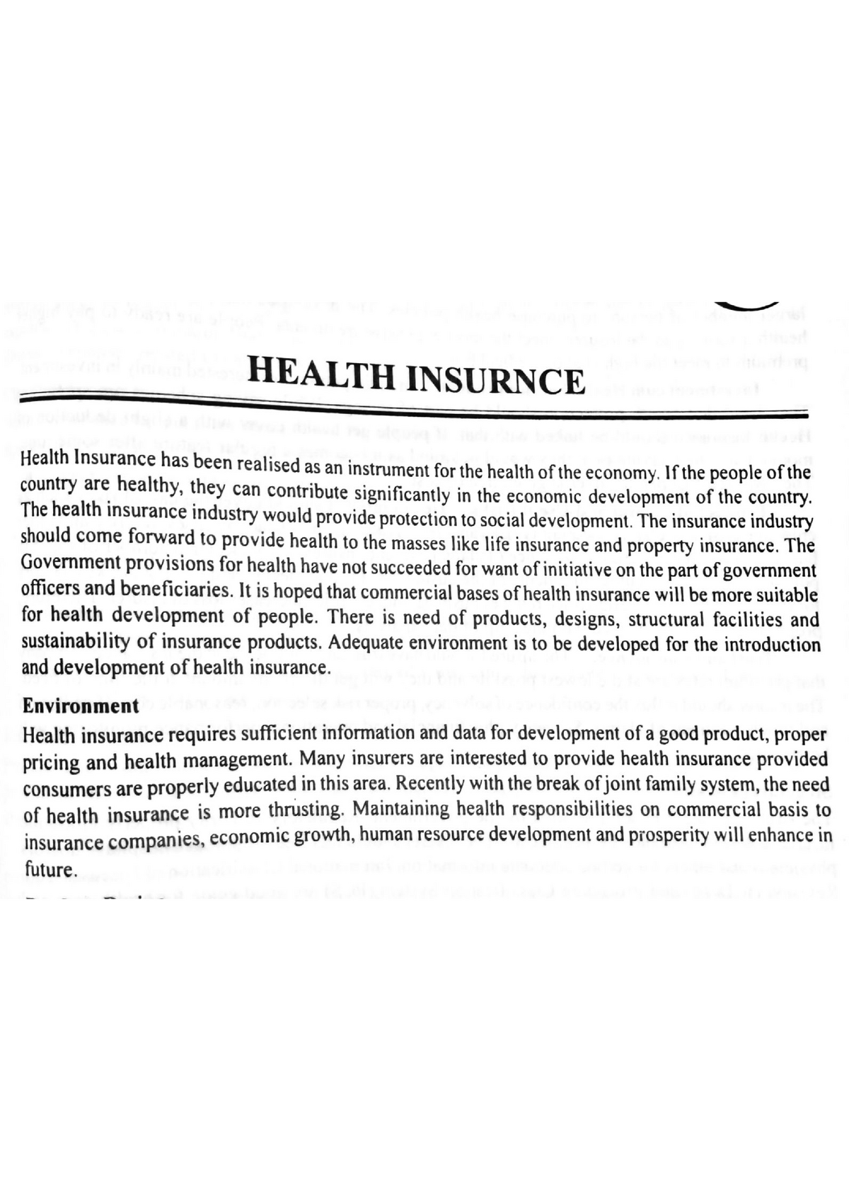 Health Insurance - Bba - Studocu