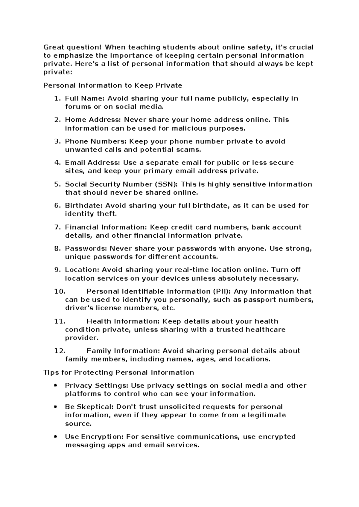 LMs Apply online safety, security, ethics, and etiquette - Great ...