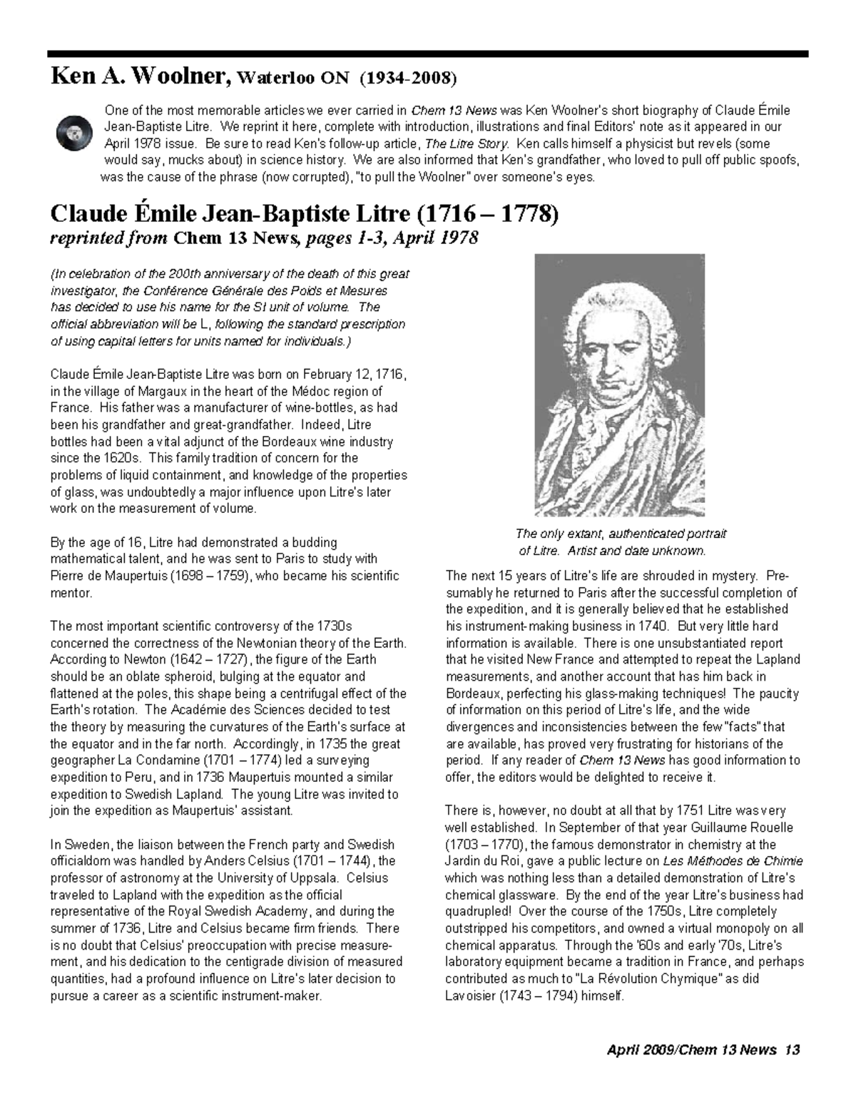 Jean Litre_article - Myth - Ken A. Woolner, Waterloo ON (1934-2008 ...