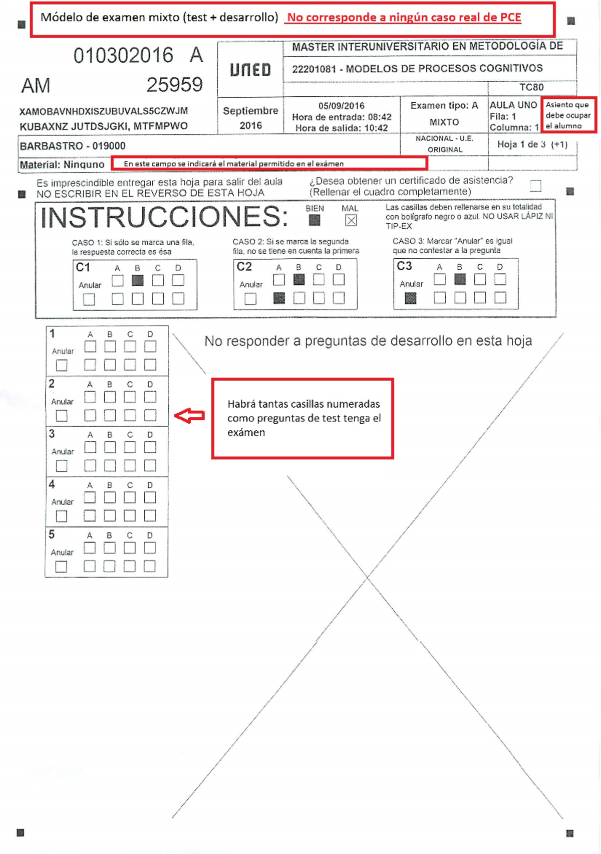 Modelo de examen UNED - Altres - Unidad Formativa 1 - Studocu
