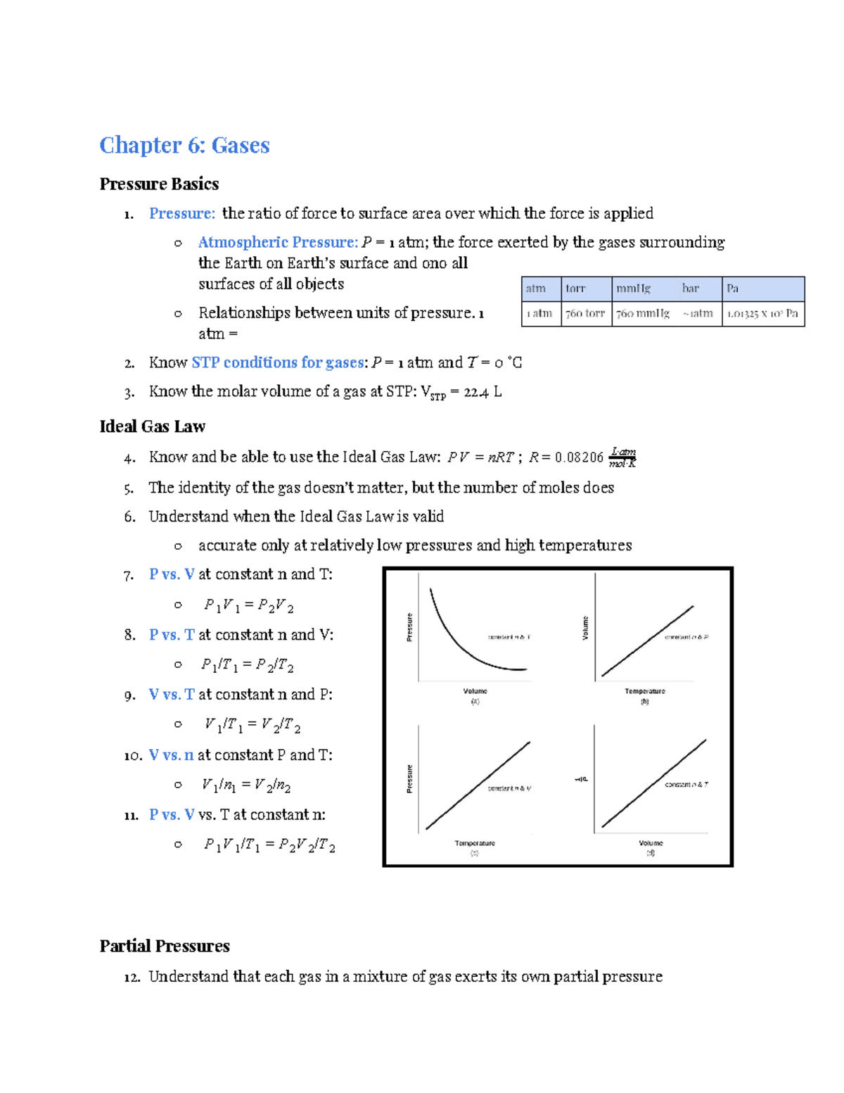 Chem 161 Chapters 6 And 7 Study Guide Studocu