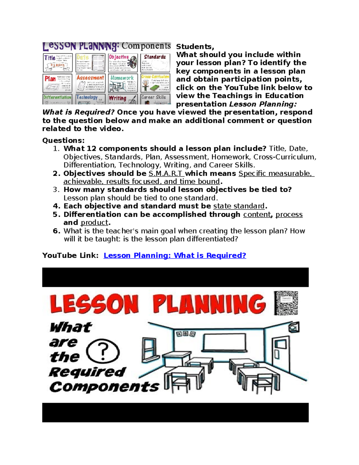 Week 3 CAT 1 - n/a - Students, What should you include within your ...