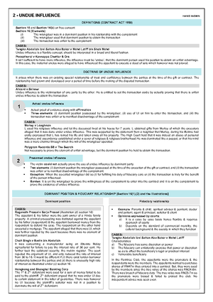 Contract Law II - Tutorial 3 Question 3(a) only (Week 4) - Question 3 ...