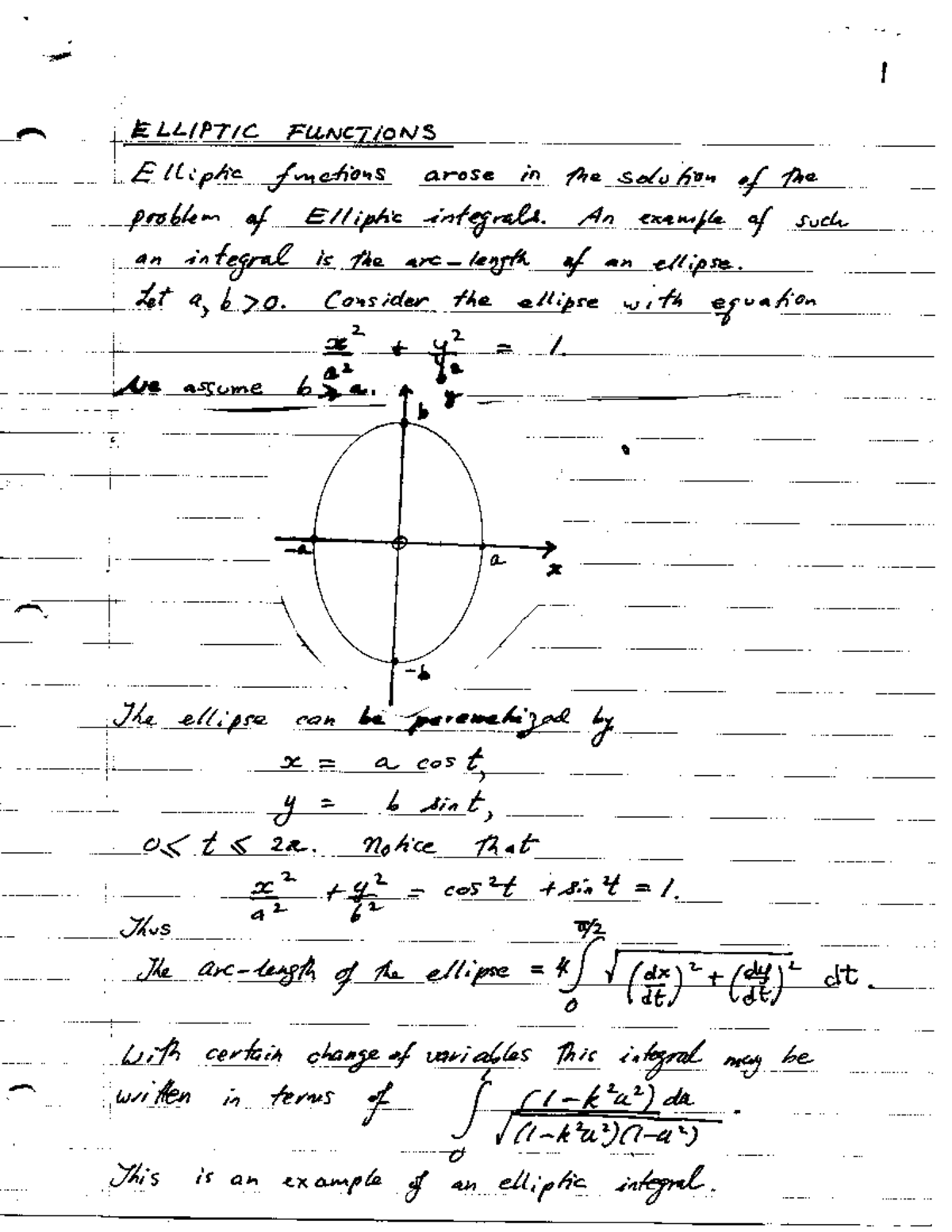 Ellipticextrahw Differential geometry Studocu