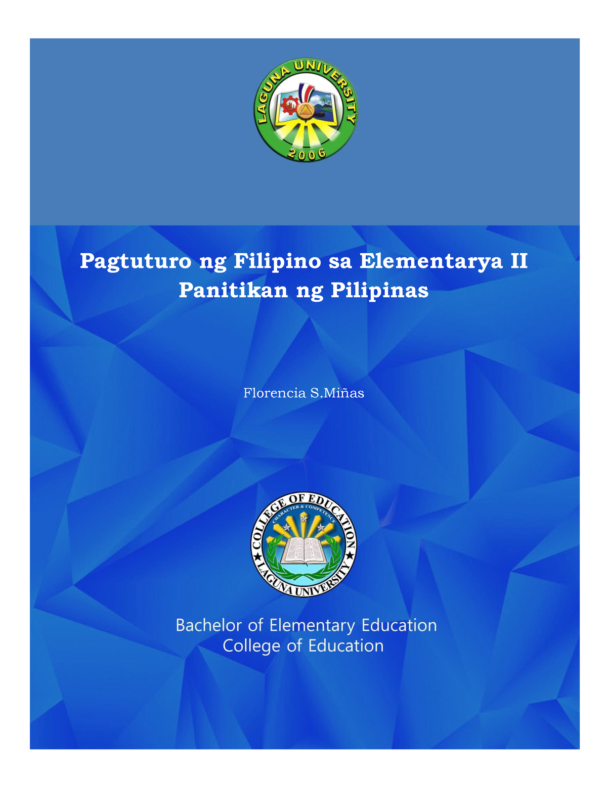 Modyul Sa Pagtuturo Ng Filipino Sa Elementarya Panitikan Ng Pilipinas ...