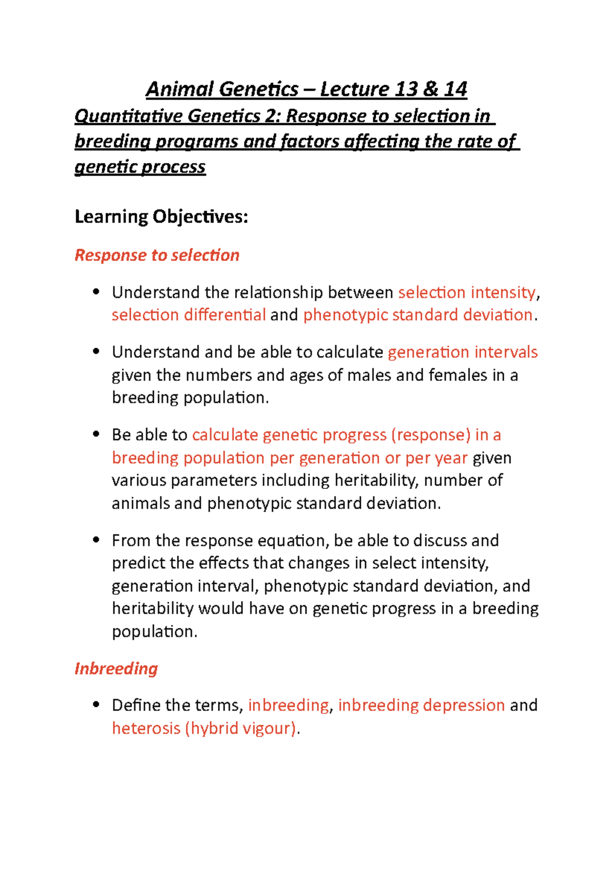 research projects on animal genetics