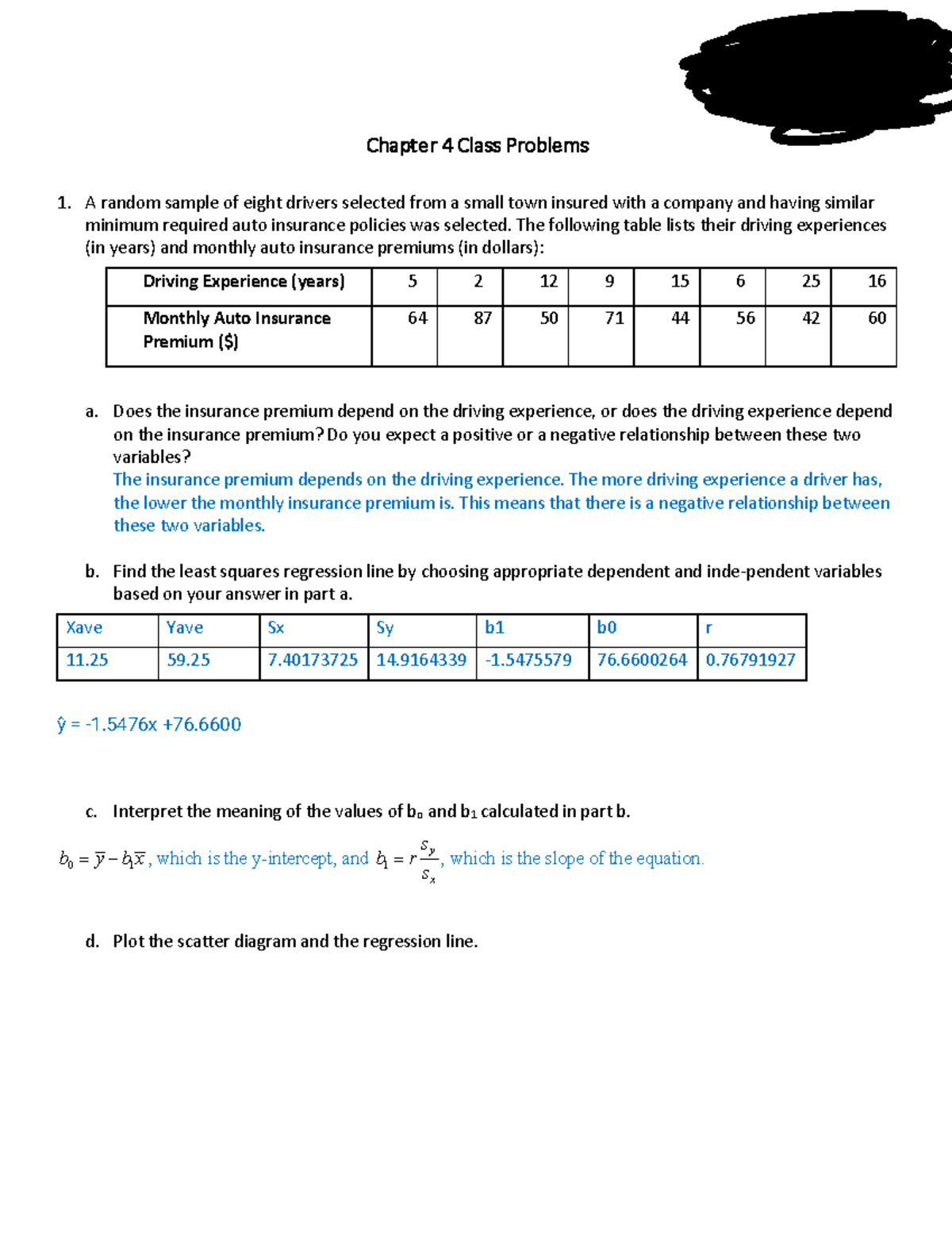 Ch 4 Classhw Problems - Fall 2021 STA 1300. Chapter 4 Class Problems A ...