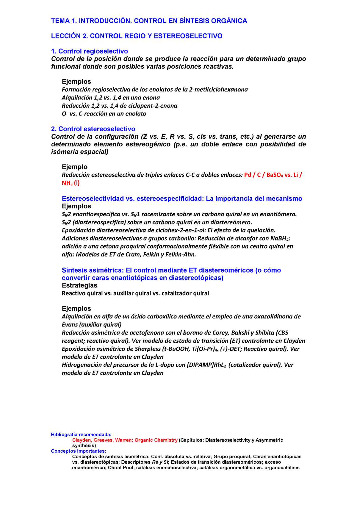 Leccion 2 Control Regio Y Estereoselectivo Tema Control En Control Regio Estereoselectivo Control Regioselectivo Control De La Donde Se Produce La Para Un Studocu