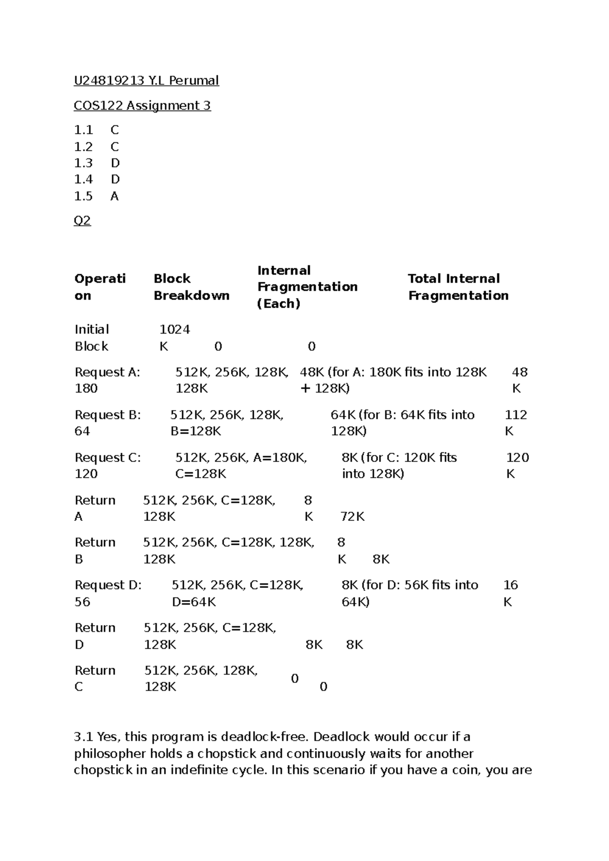 COS122 - Assignment 3 - 100% - U24819213 Y Perumal COS122 Assignment 3 ...