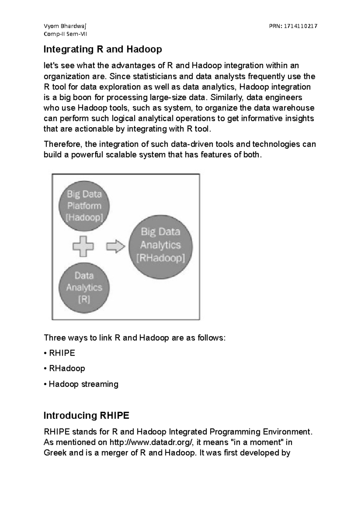 A-7 - Lecture Notes 7 - Big Data Analytics And Architecture - BVP - Studocu