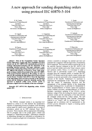 An Passive Terminal Simulator of IEC 60870-5-104 Protocol Using ACE ...