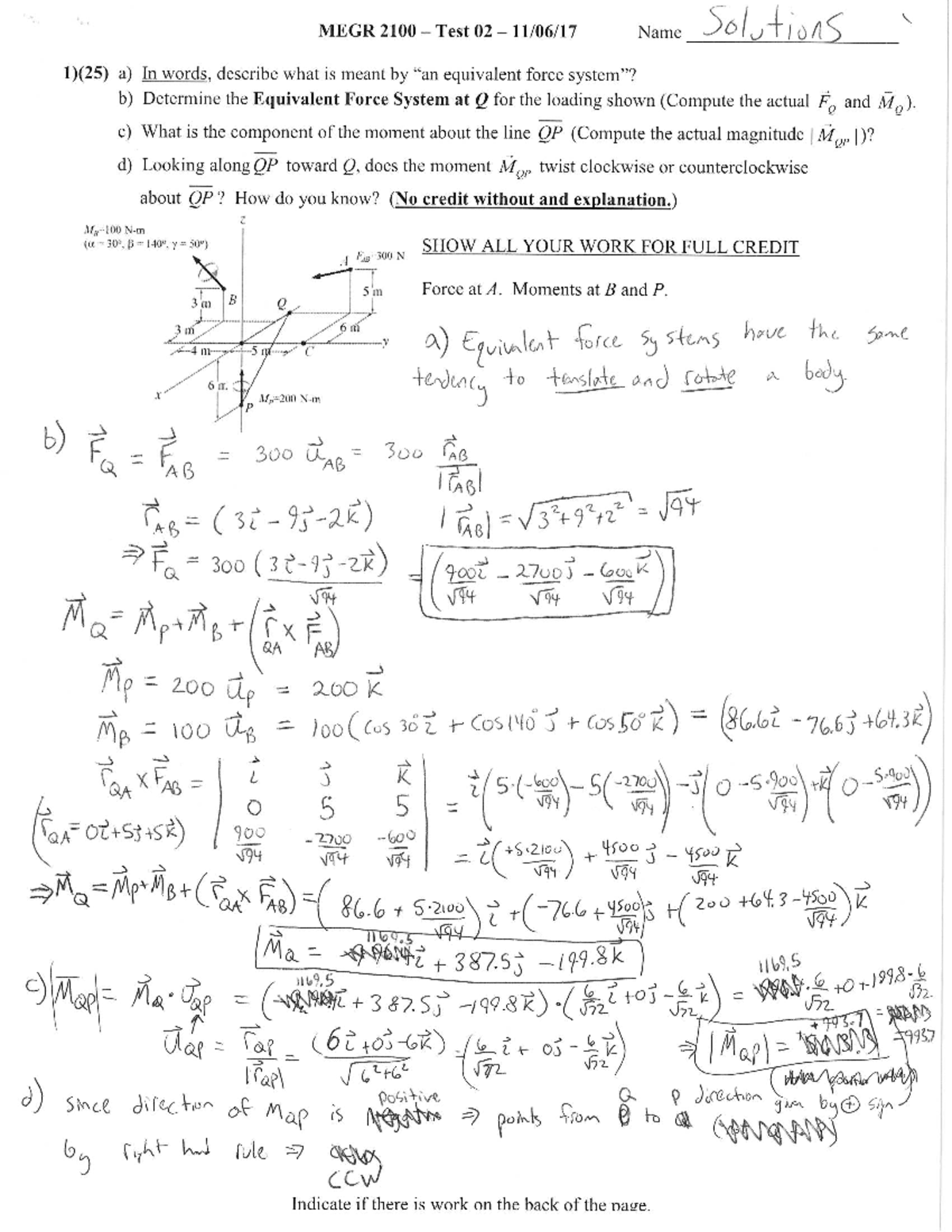 MEGR 2100 18FQ Practice Test 02 Solutions-1 - MATH 352 - Studocu