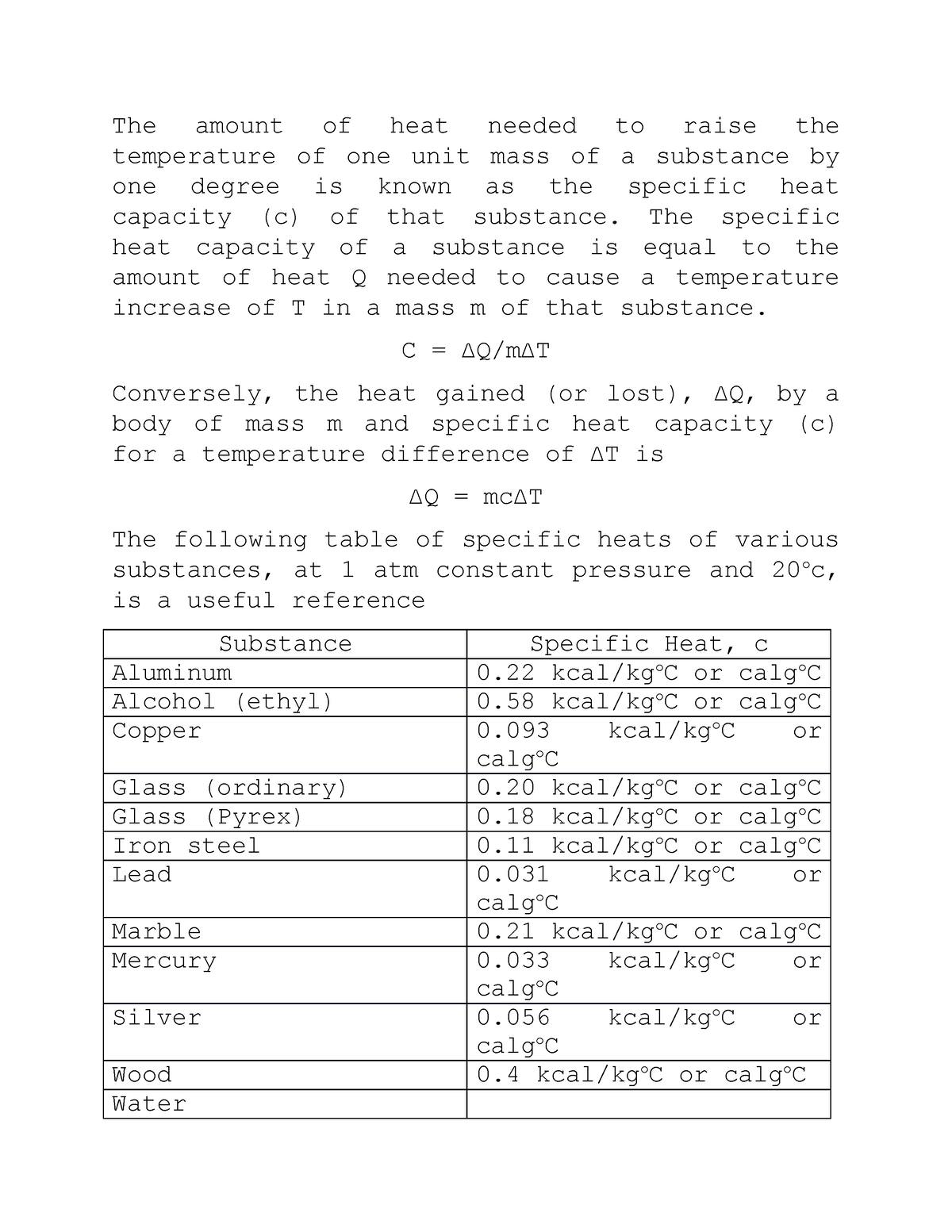 specific-heat-capacity-the-amount-of-heat-needed-to-raise-the