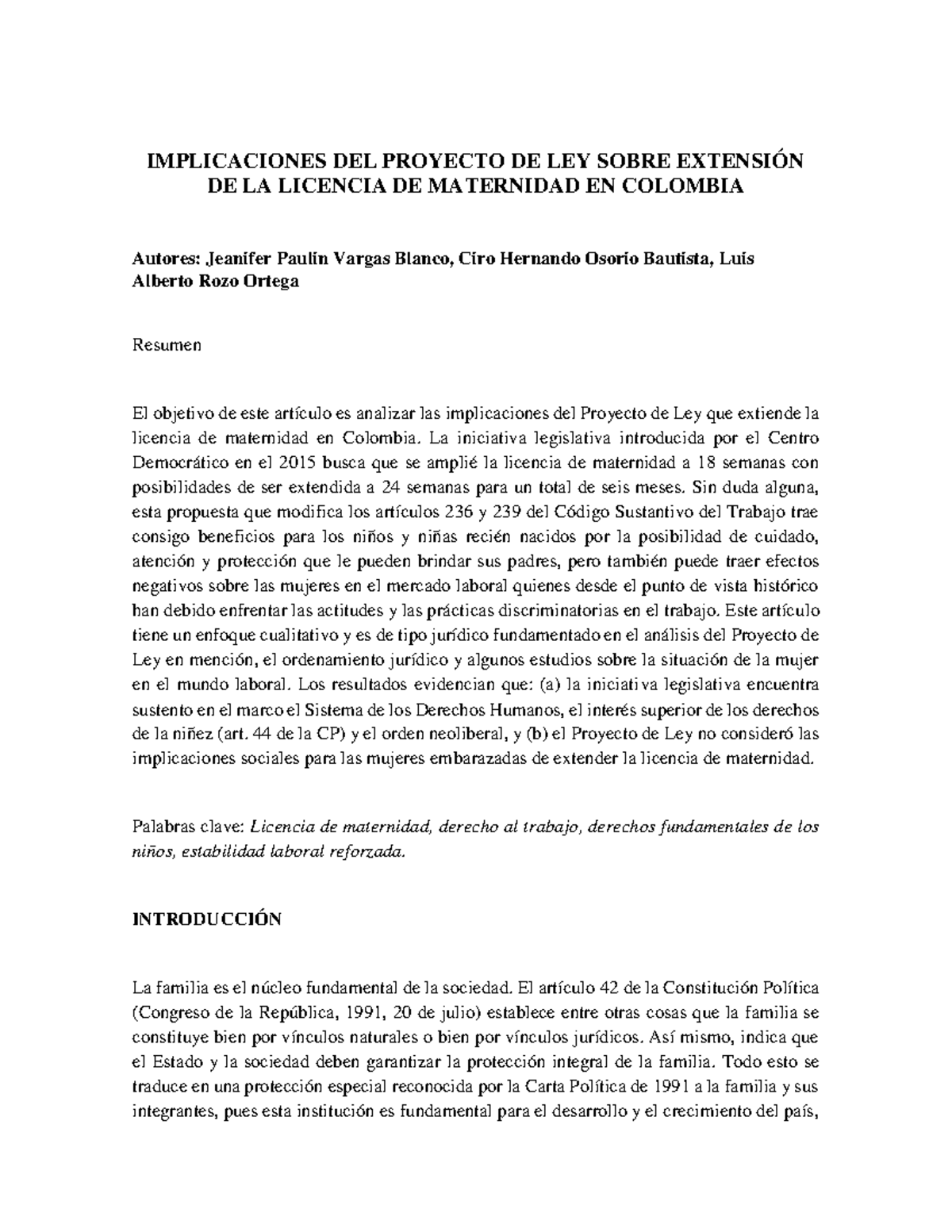 Portalderevistas,+167 539 1 PB - IMPLICACIONES DEL PROYECTO DE LEY ...