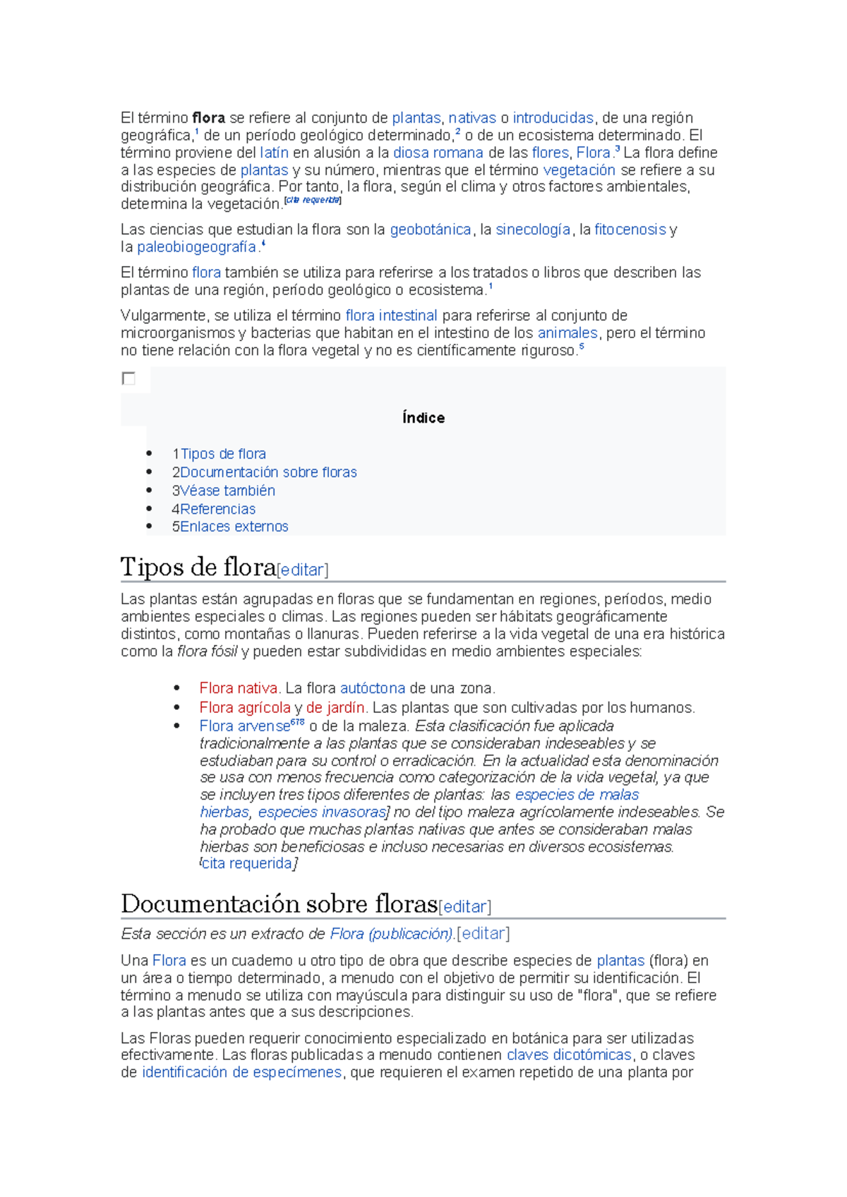 La flora - ... - El término flora se refiere al conjunto de plantas ...