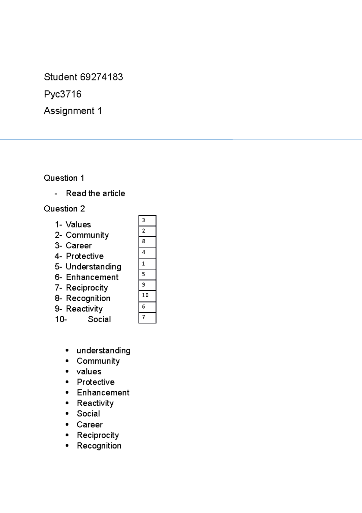 Pyc3716 assignment 1 - Student 69274183 Pyc Assignment 1 Question 1 ...