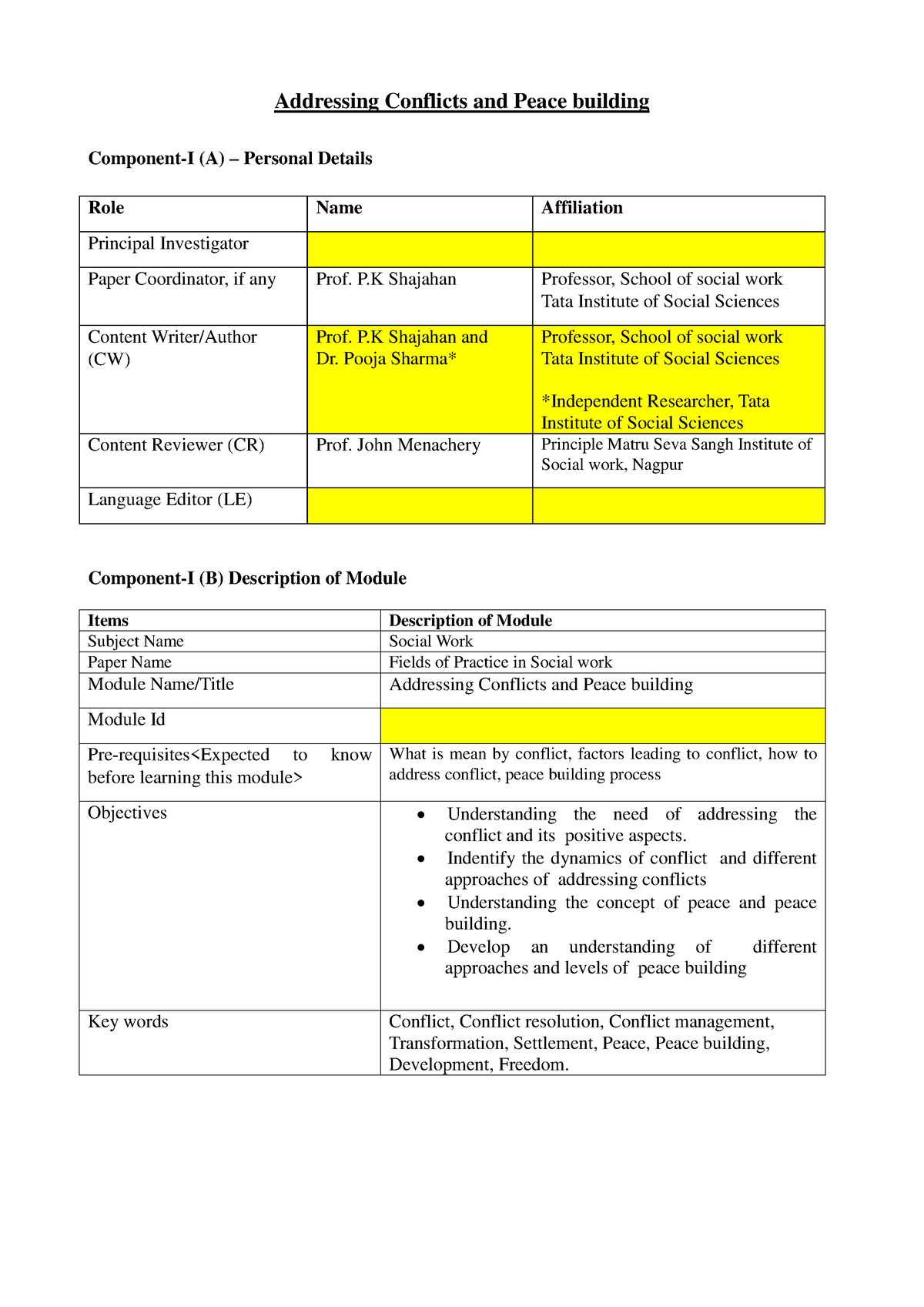 1 501 5821551 Addressingconflictandpeacebuilding-module 3 - Addressing ...