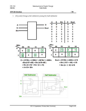 Homework 9 - HW-09 Take Home Name: Key / 50 1) (10 points) Complete the ...