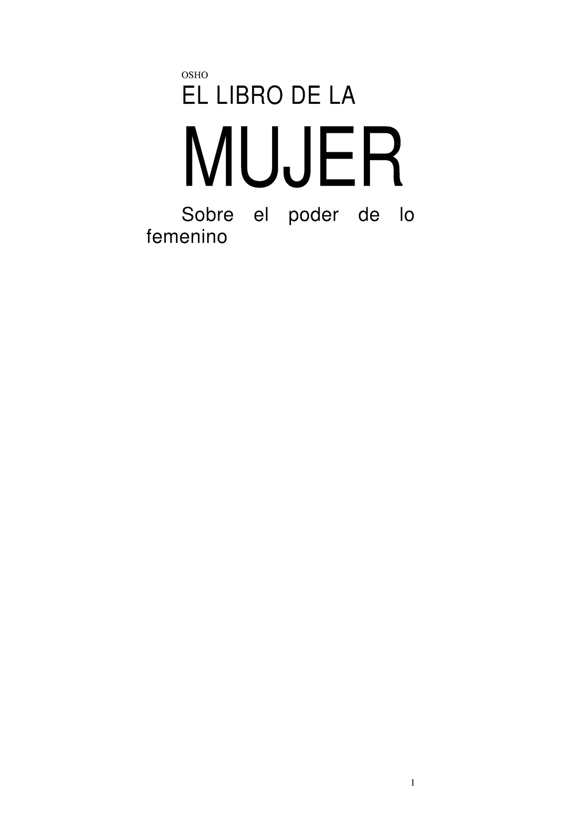 El Libro De La Mujer Sobre El Poder Feme Osho El Libro De La Mujer Sobre El Poder De Lo 2052