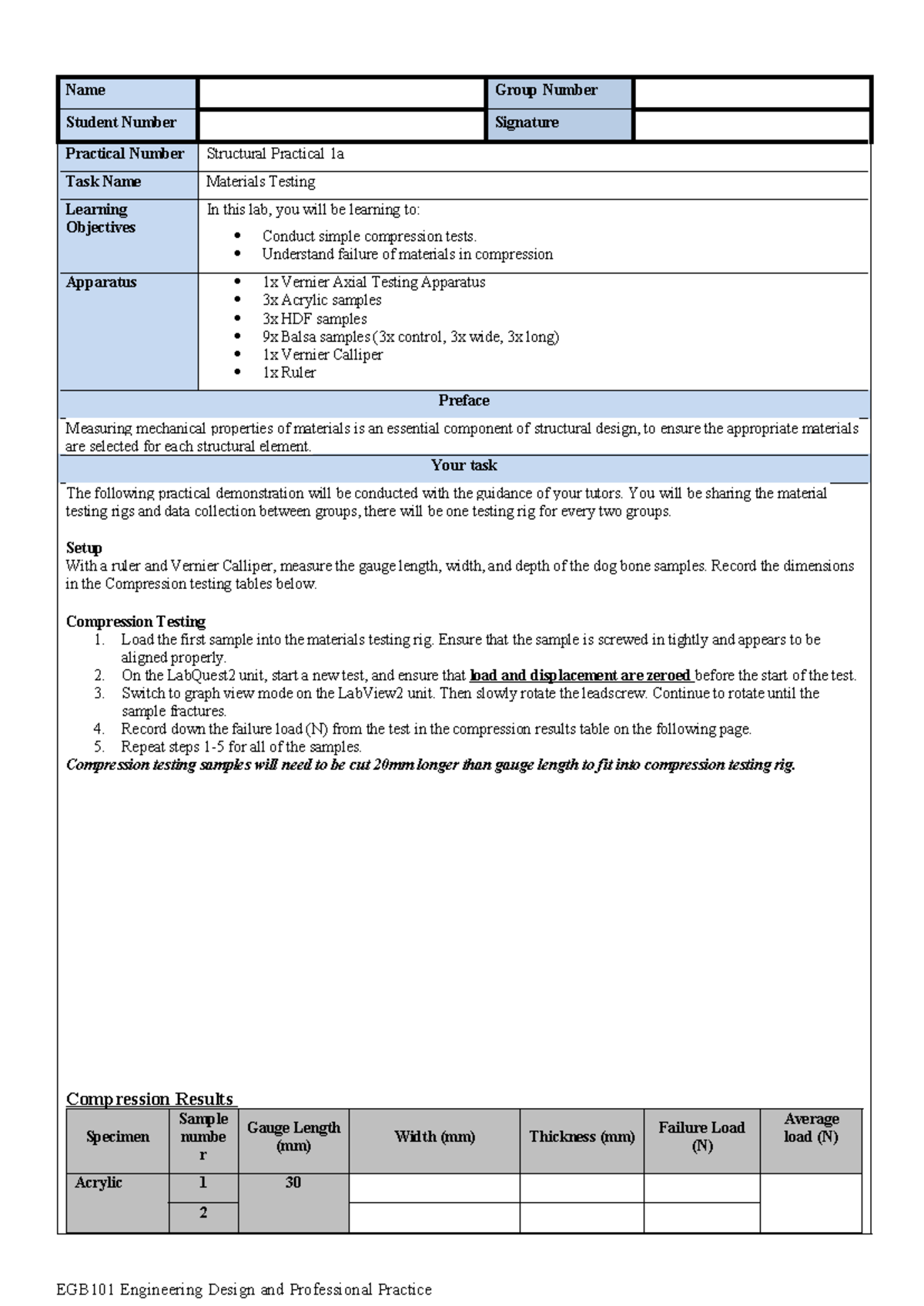 EGB101 S2 2024 Prac3 Week4 Practical Sheet - Name Group Number Student ...
