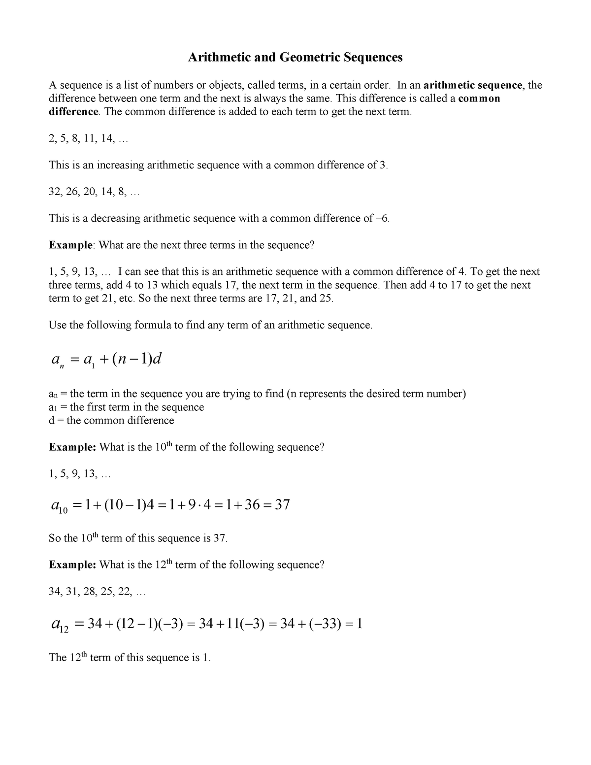 arithmetic-and-geometric-arithmetic-and-geometric-sequences-a