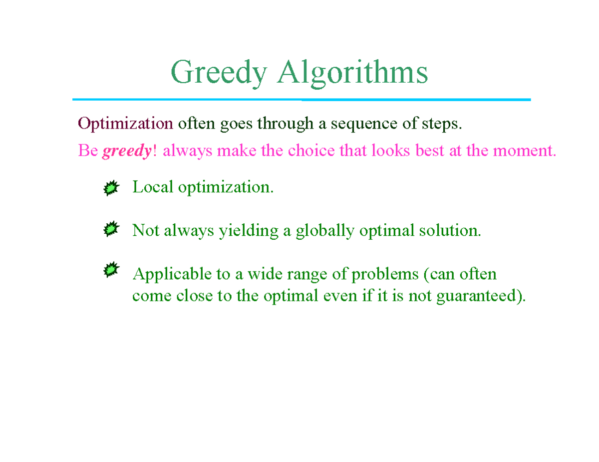 Greedy-algorithms - good - Greedyyg Algorithms lkhhihlkbh Optimization ...