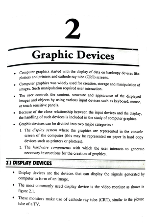 What is projection - Computer Graphics - Studocu