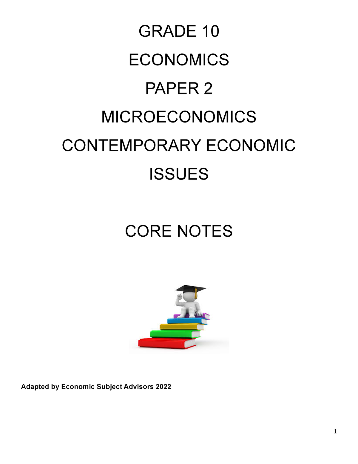 grade 10 economics essays paper 2