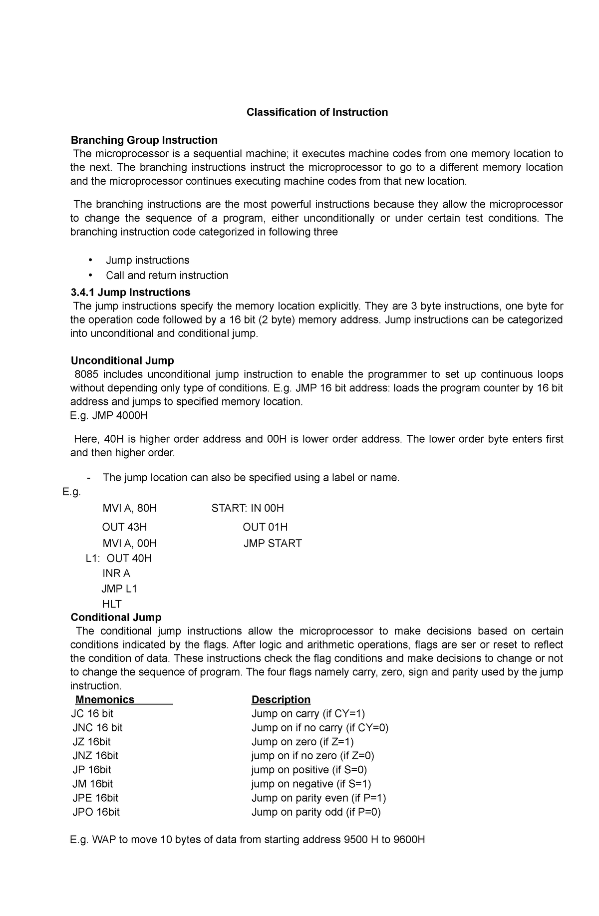 Classification Of Instruction - Classification Of Instruction Branching ...