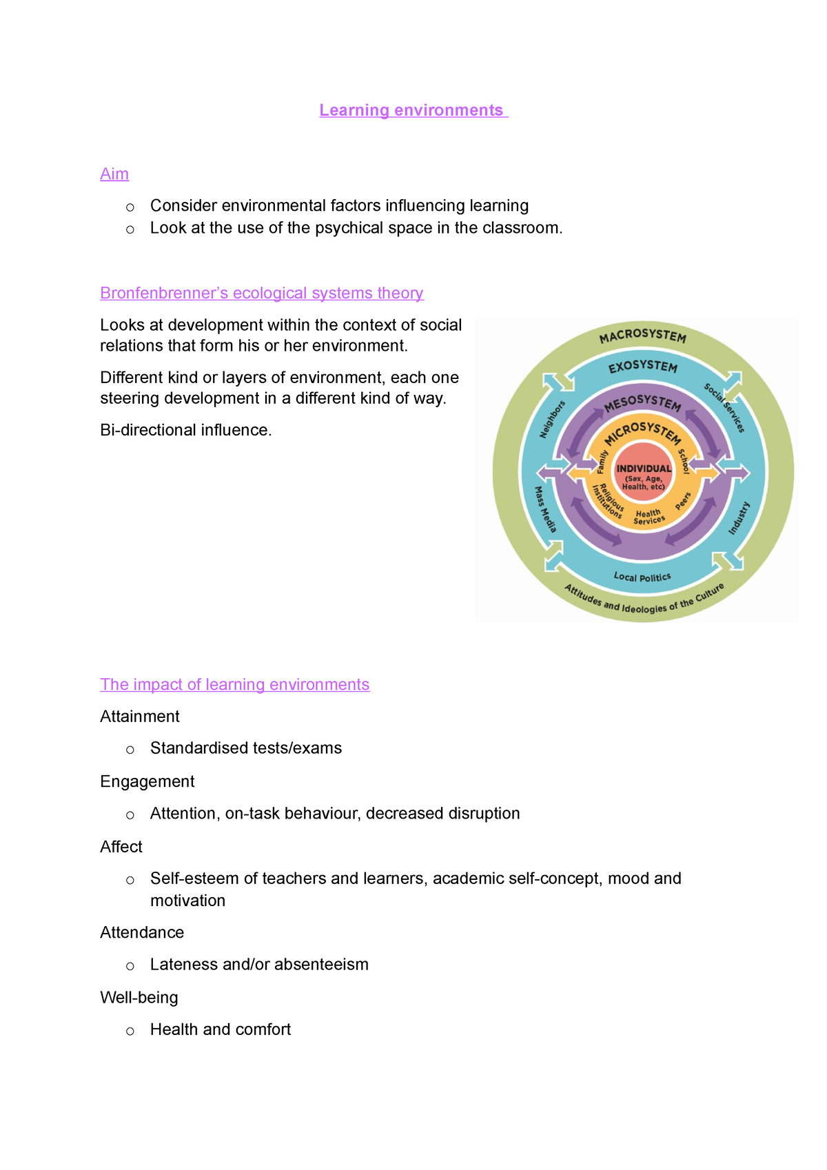 lecture-11-learning-enviroments-learning-environments-aim-o-consider