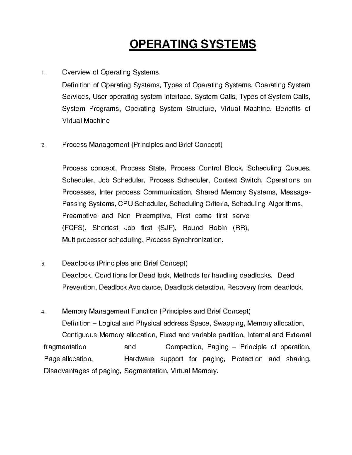 Operatimg System - Deadlocks (Principles and Brief Concept) Deadlock ...