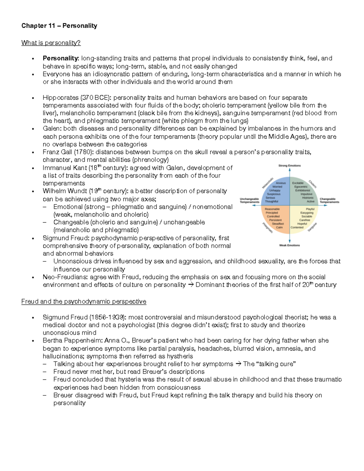 Chapter 11 – Personality - Chapter 11 – Personality What Is Personality ...