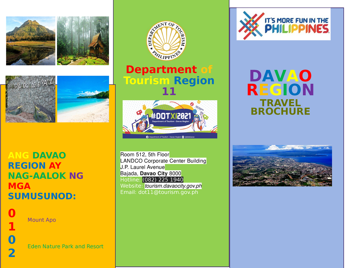 travel brochure davao