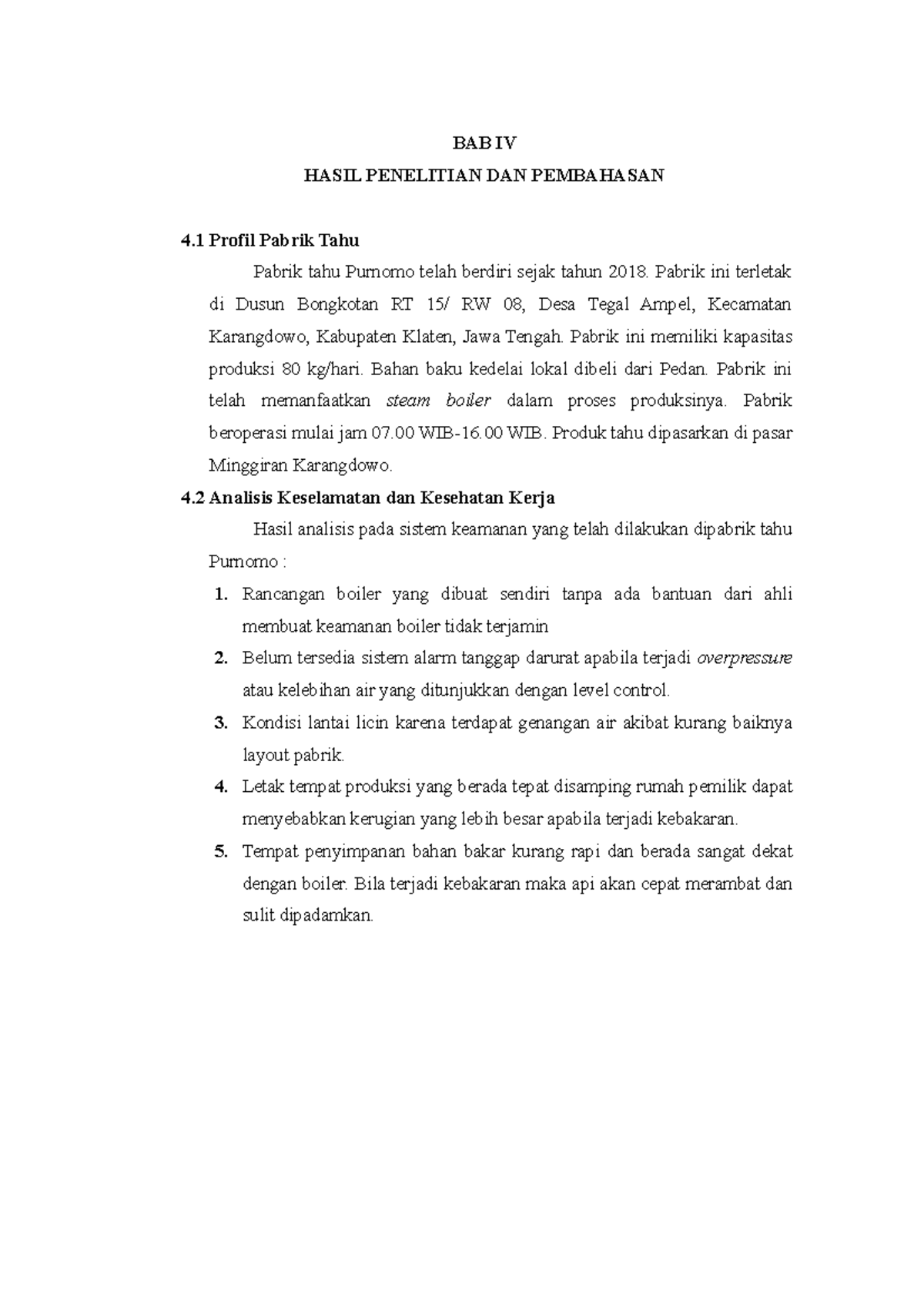 BAB IV Laporan Penelitian - BAB IV HASIL PENELITIAN DAN PEMBAHASAN 4 ...