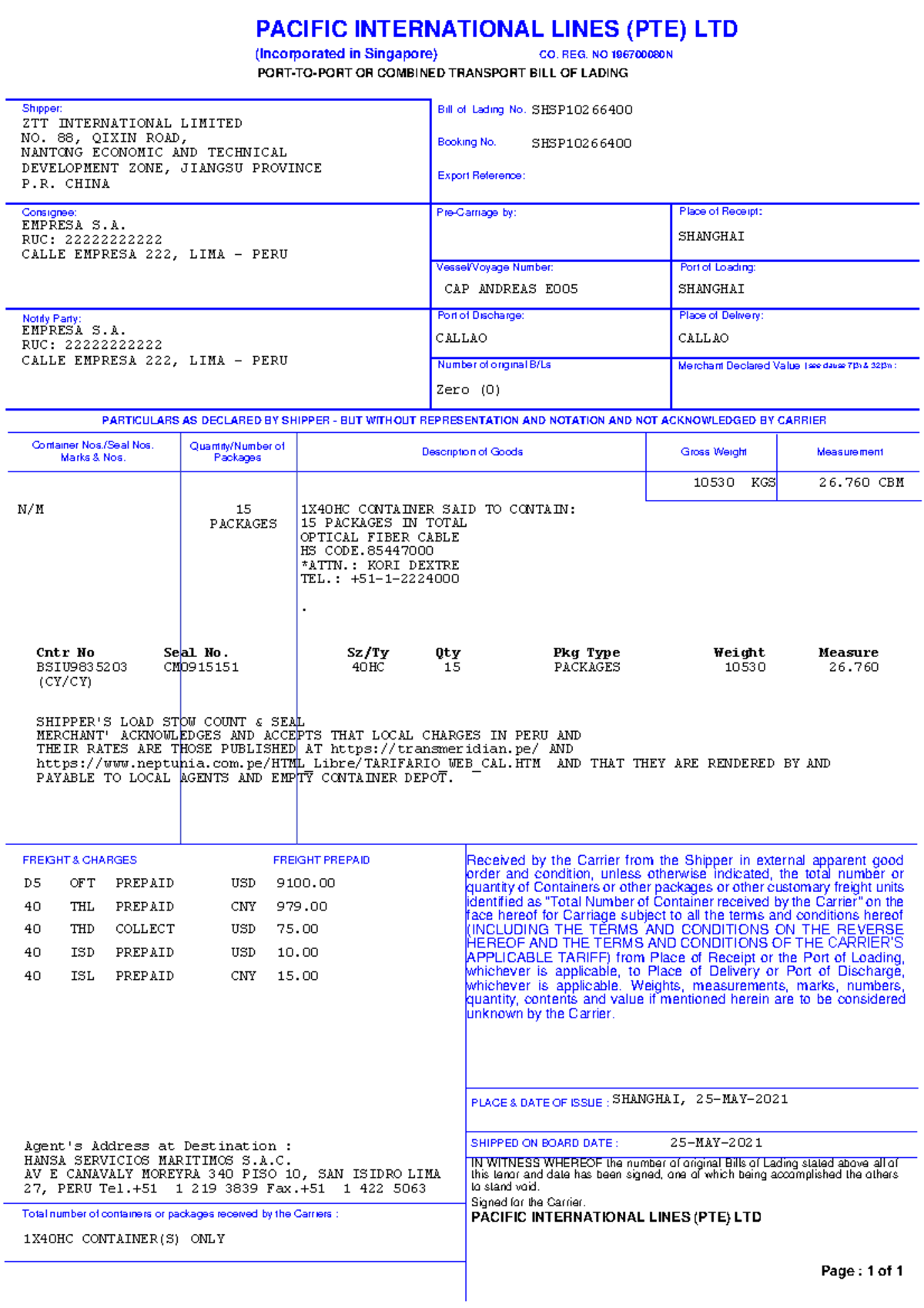 BL-converted - Practica - PACIFIC INTERNATIONAL LINES (PTE) LTD ...