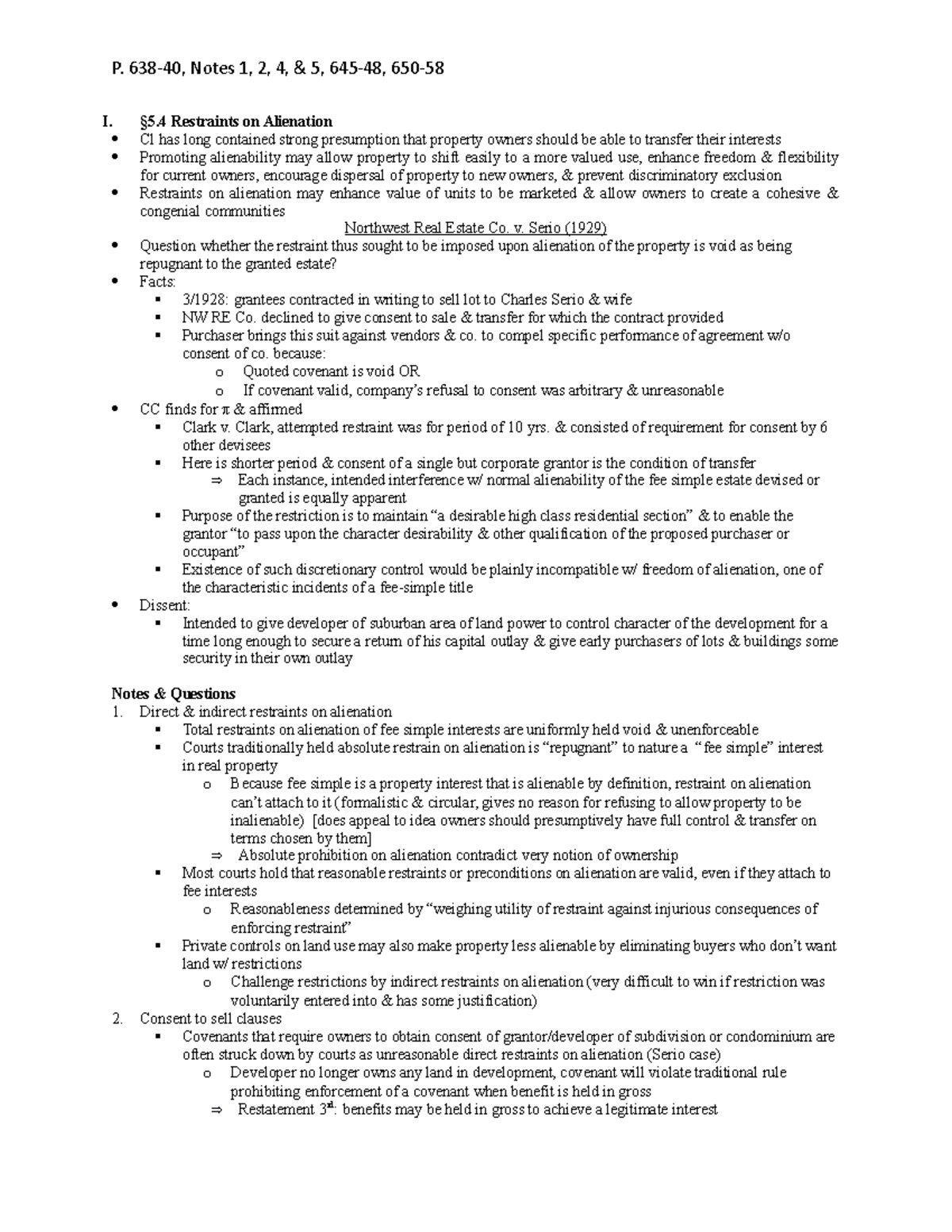 28 Reading P. 63840, Notes 1, 2, 4, & 5, 64548, 650 I. §5