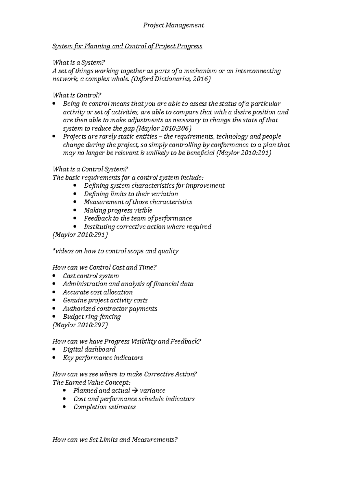 7. System for Planning and Control of Project Progress - Project ...