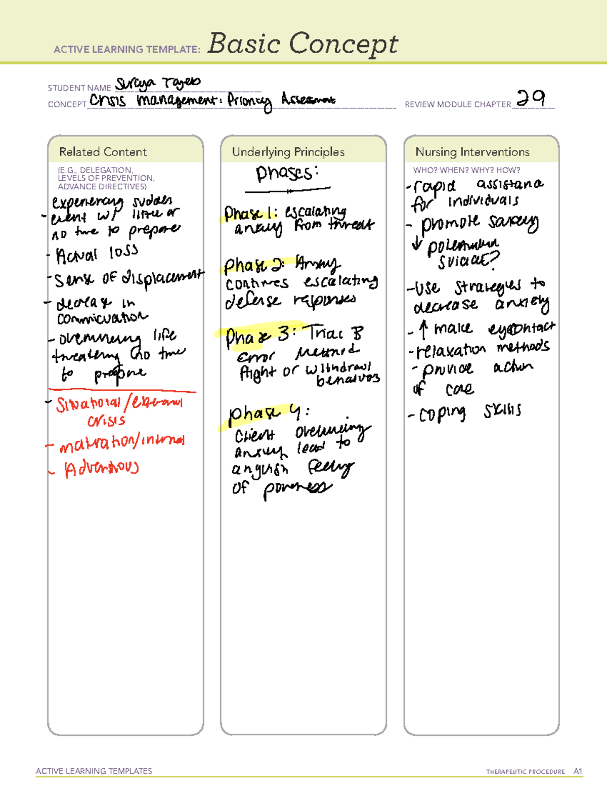 Mental health r6 - ATI active learning template - ACTIVE LEARNING ...