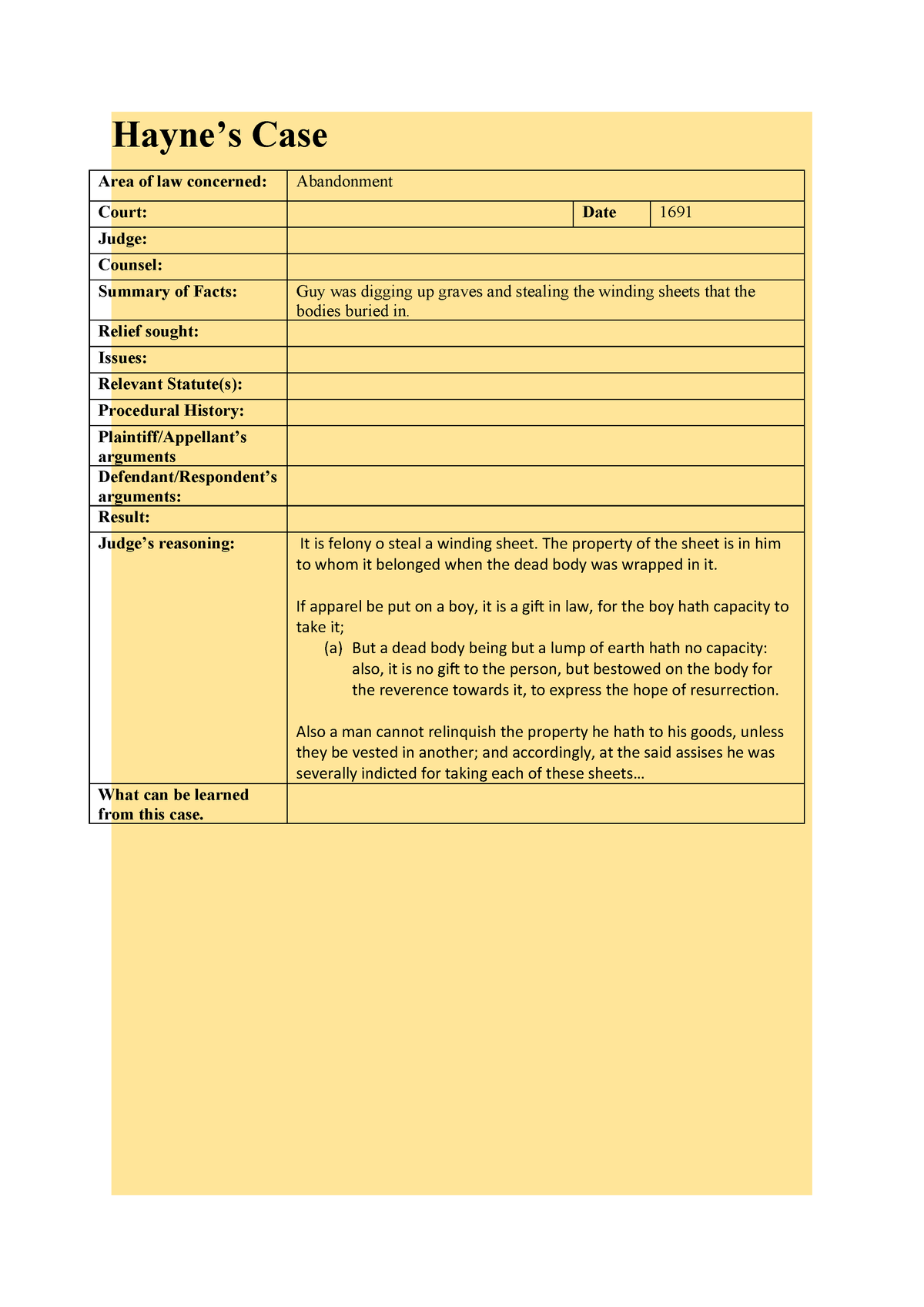 Sms Construction Case Summary