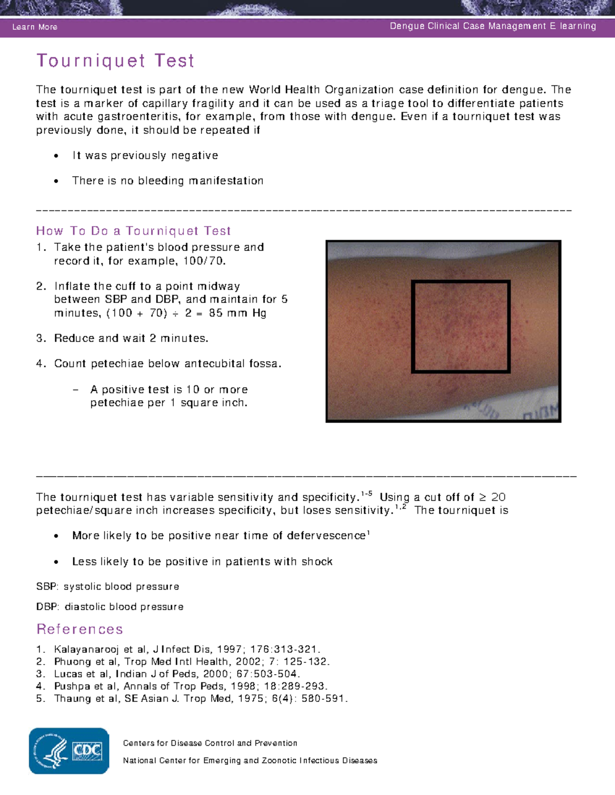 Tourniquet Test F zyxwvu Studocu