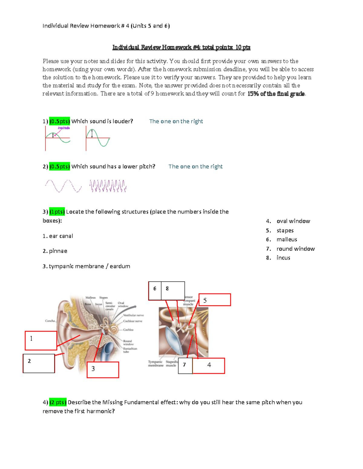 PSYC - Homework 4 - Individual Review Homework # 4 (Units 5 and 6 ...