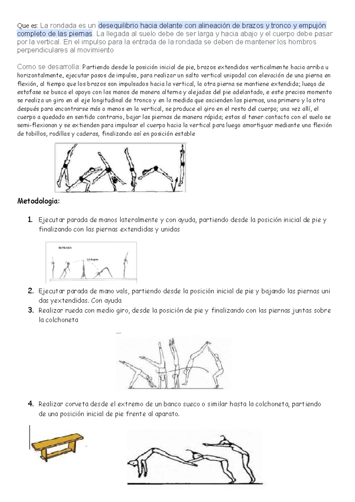 Rondon - Rondón en gimnasia ritmica - Que es: La rondada es un ...