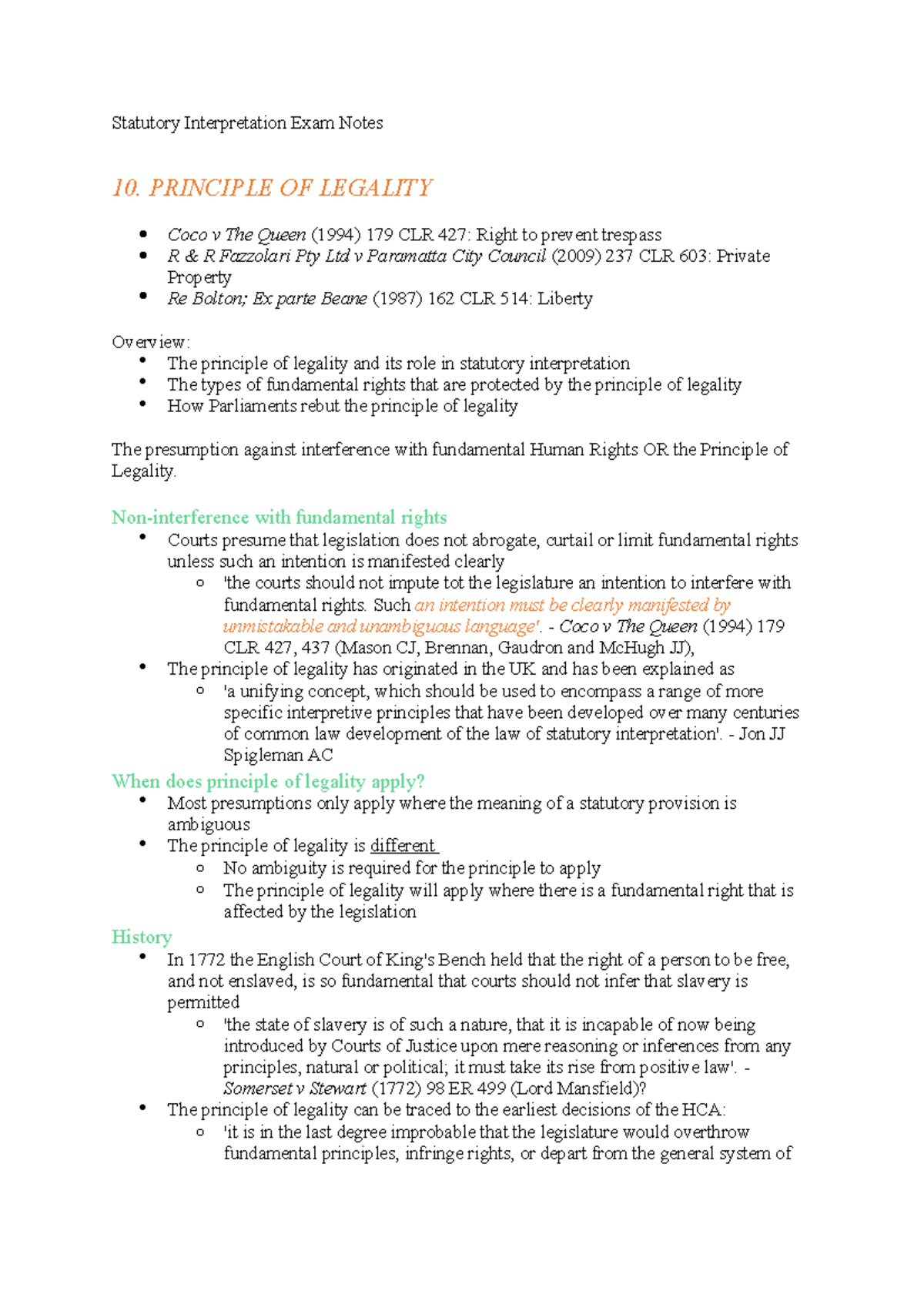 Statutory Interpretation Exam Notes Weeks 10 11 Llb107 Qut Studocu Statutory Interpretation Exam Notes Weeks 10 11 Llb107 Qut Studocu