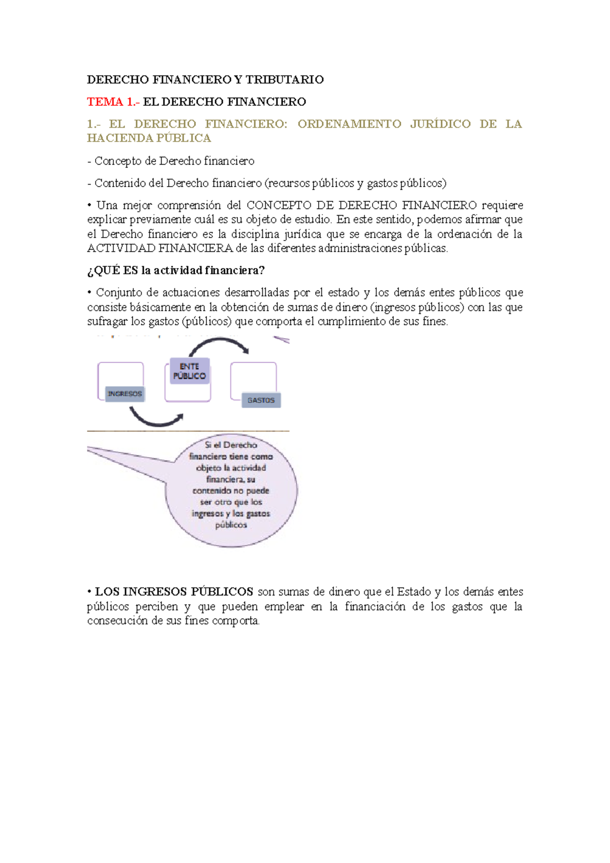 Derecho Financiero Y Tributario - DERECHO FINANCIERO Y TRIBUTARIO TEMA ...