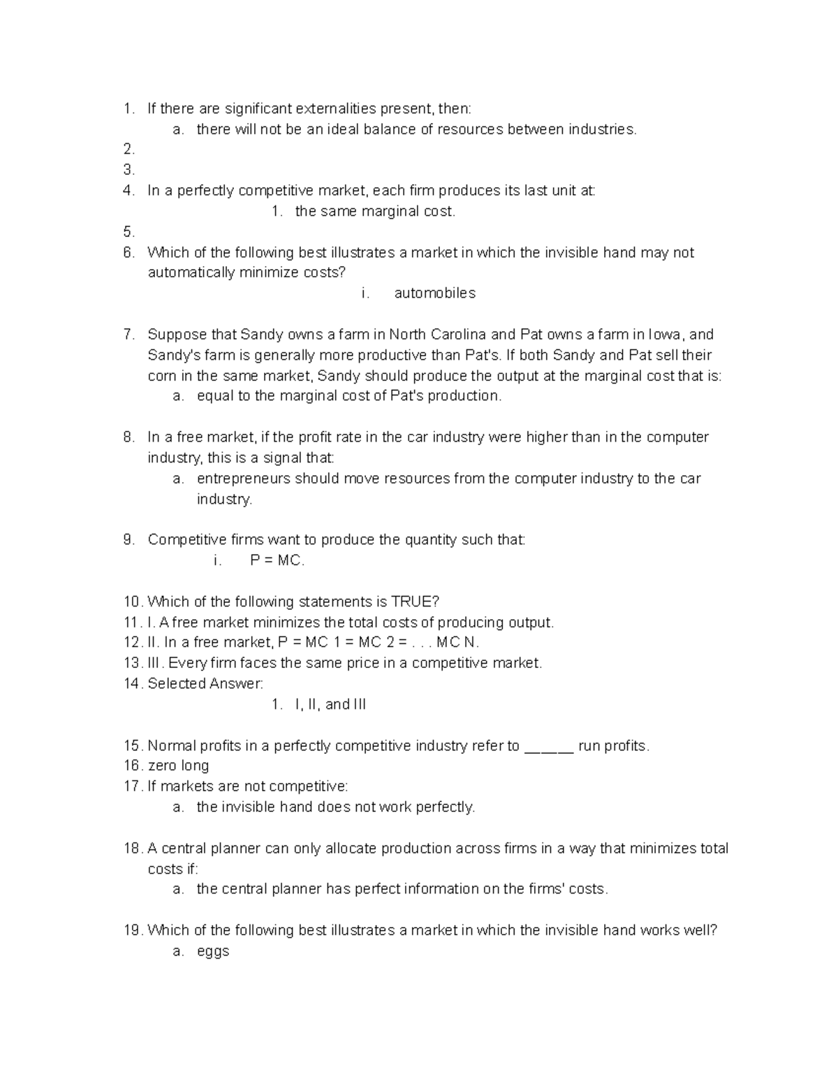 Econ 201 Week 10 Quiz - Microeconomics 201 Week 10 Quiz Online And ...